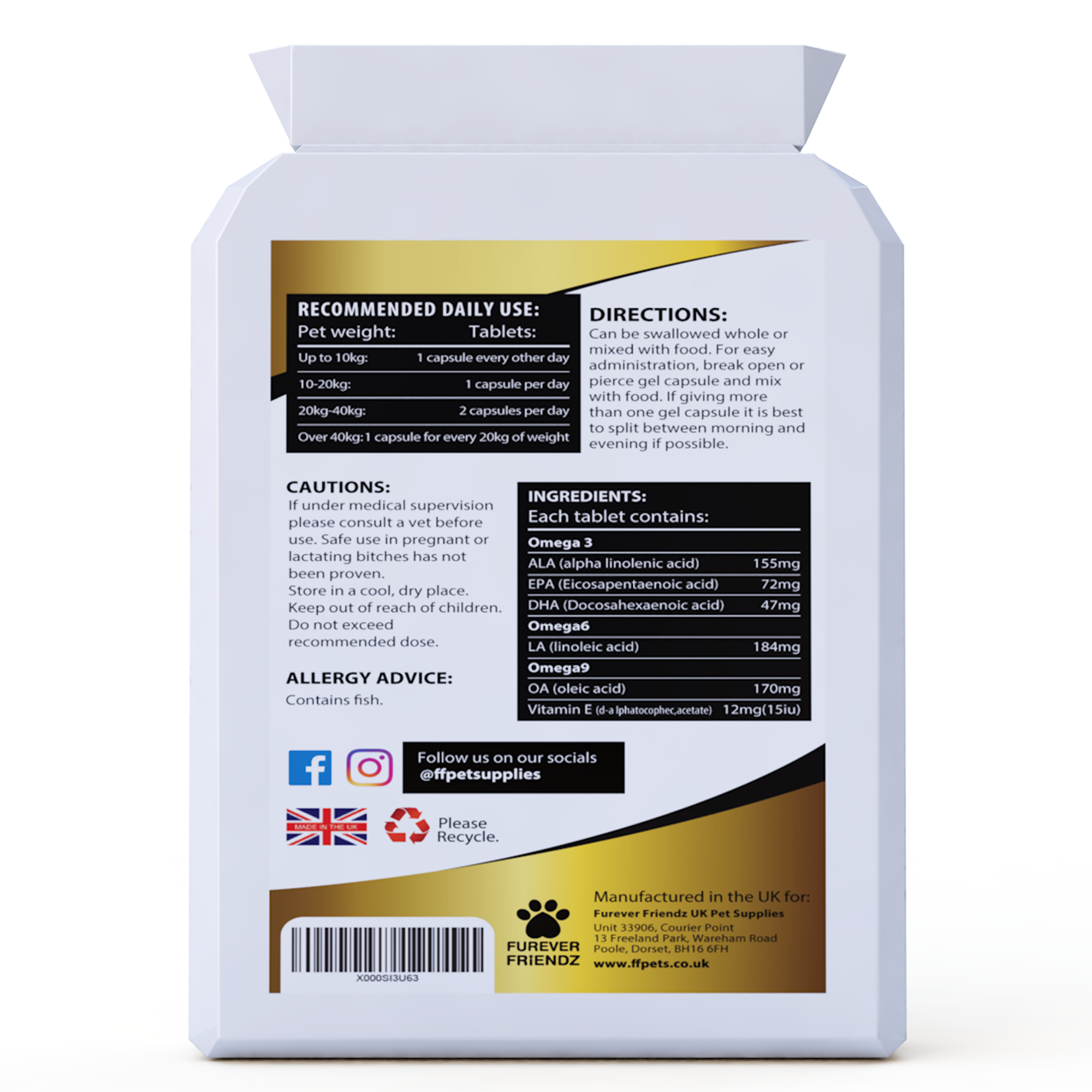 Fish oil dosage for cats hot sale