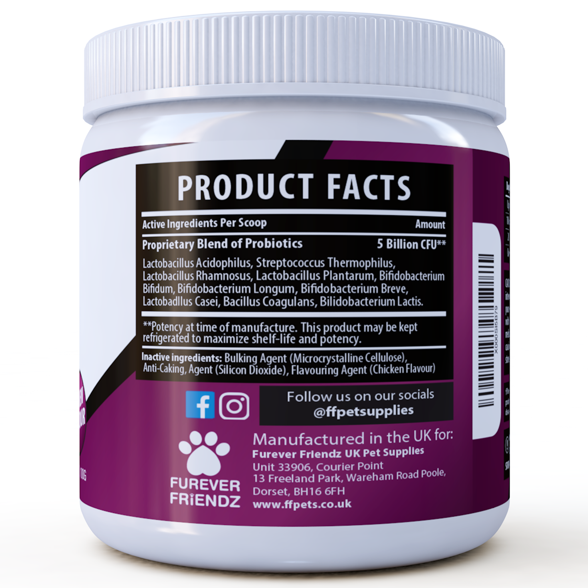 Probiotics for Dogs: Aids Good Digestive Health (Chicken Flavour Powder)